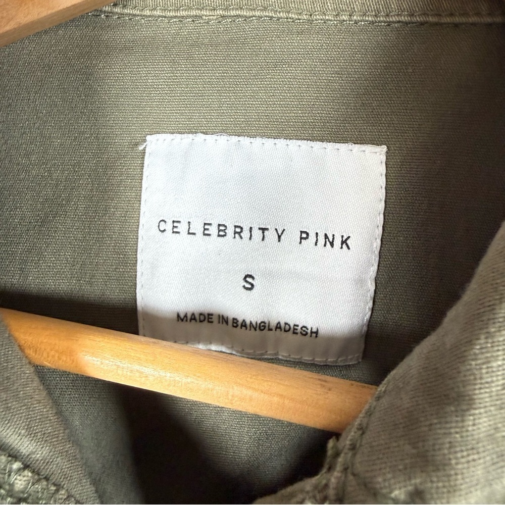 Celebrity Pink Olive Green Women's Jumpsuit Size S - Picture 3 of 5
